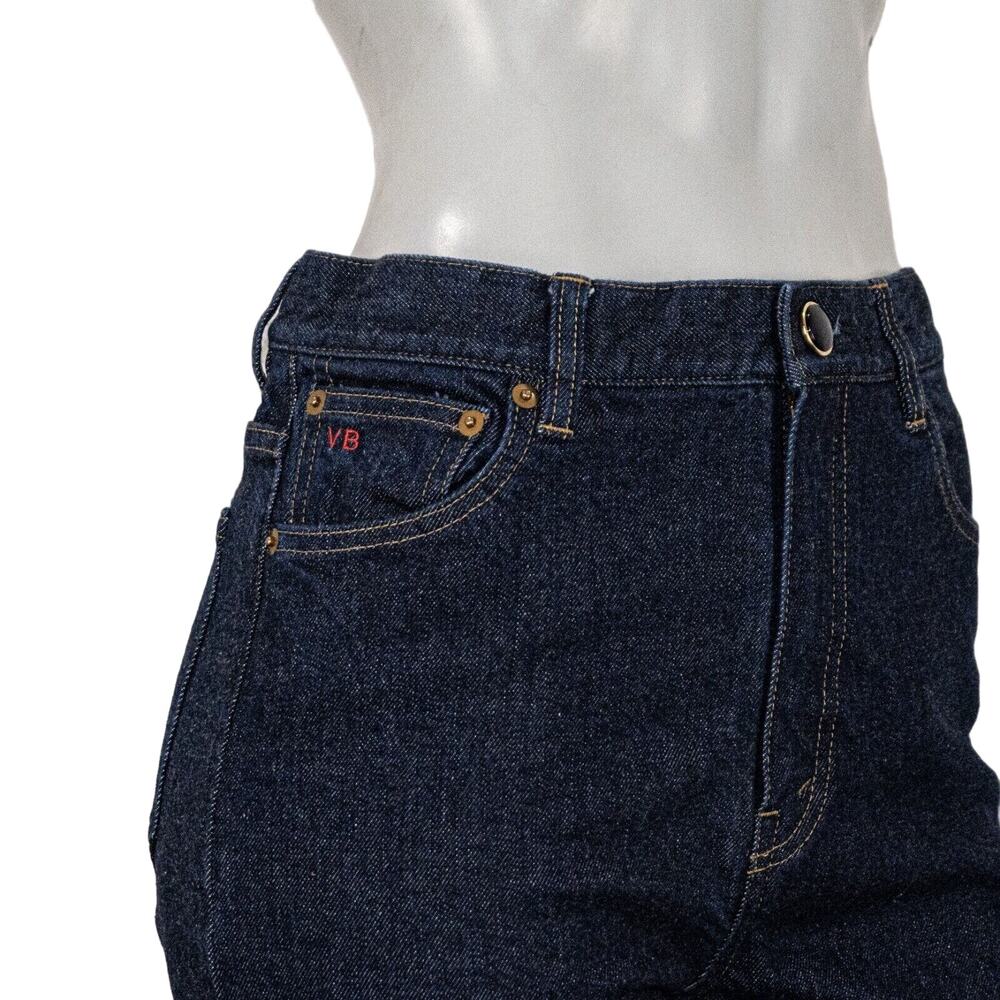 VICTORIA BECKHAM Made in JAPAN High Rise Skinny Leg Raw Denim Jeans Dark wash 28 - Picture 15 of 15
